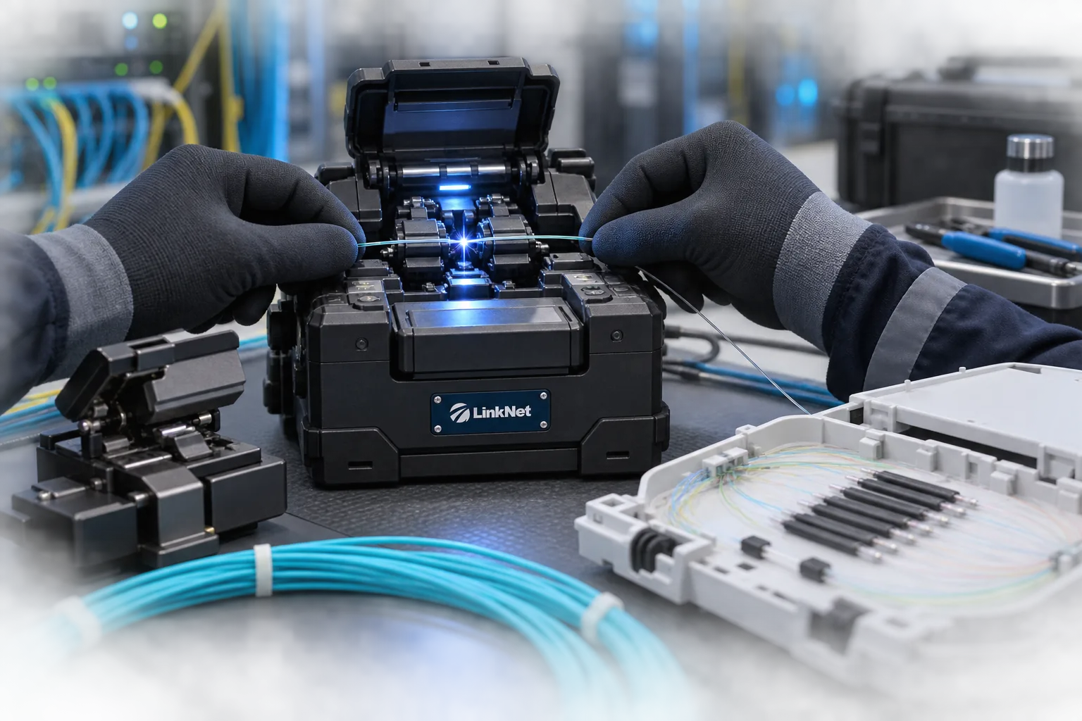 ოპტიკური მაგისტრალის დაგეგმვა და კაბელის გაყვანა